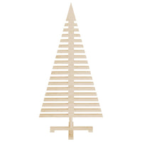 Albero di Natale Decorativo in Legno 120 cm Legno Massello Pino 357995