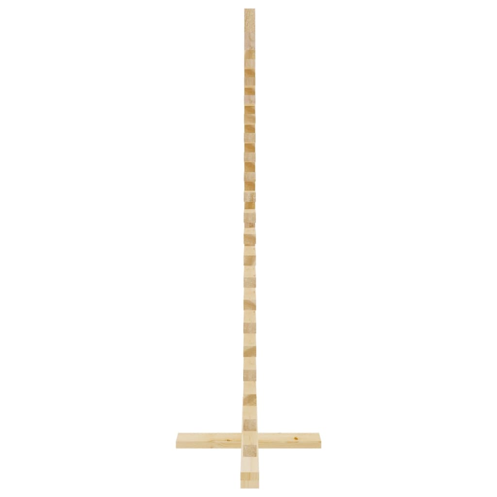 Albero di Natale Decorativo in Legno 120 cm Legno Massello Pino 357995