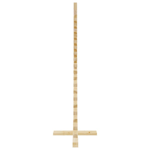 Albero di Natale Decorativo in Legno 120 cm Legno Massello Pino 357995