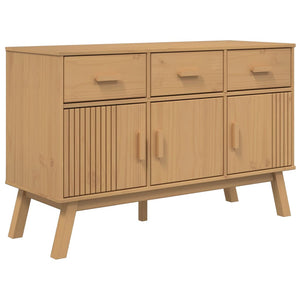 Credenza OLDEN Marrone 114x43x73,5 cm in Legno Massello di Pino 358603