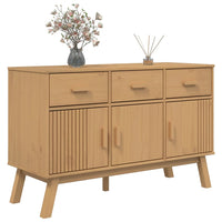 Credenza OLDEN Marrone 114x43x73,5 cm in Legno Massello di Pino 358603