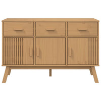 Credenza OLDEN Marrone 114x43x73,5 cm in Legno Massello di Pino 358603