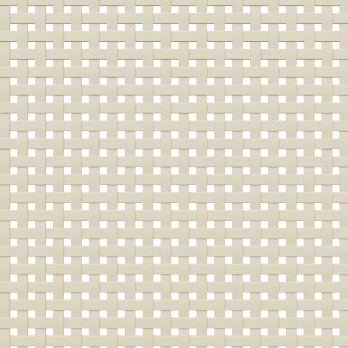 Armadio SENJA Aspetto Rattan Bianco 90x55x175 cm Massello Pino 358035