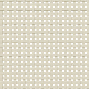 Tavolino SENJA Aspetto Rattan Bianco 100x55x33cm Legno Massello 358047