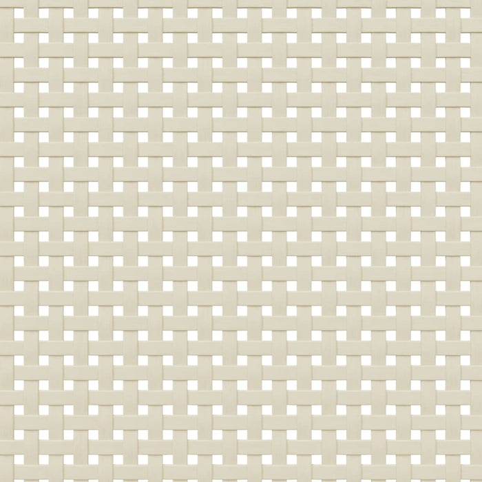 Tavolino SENJA Aspetto Rattan Bianco 100x55x33cm Legno Massello 358047