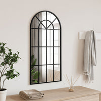 Specchio da Parete Nero 40x80 cm Arco in Ferrocod mxl 87831