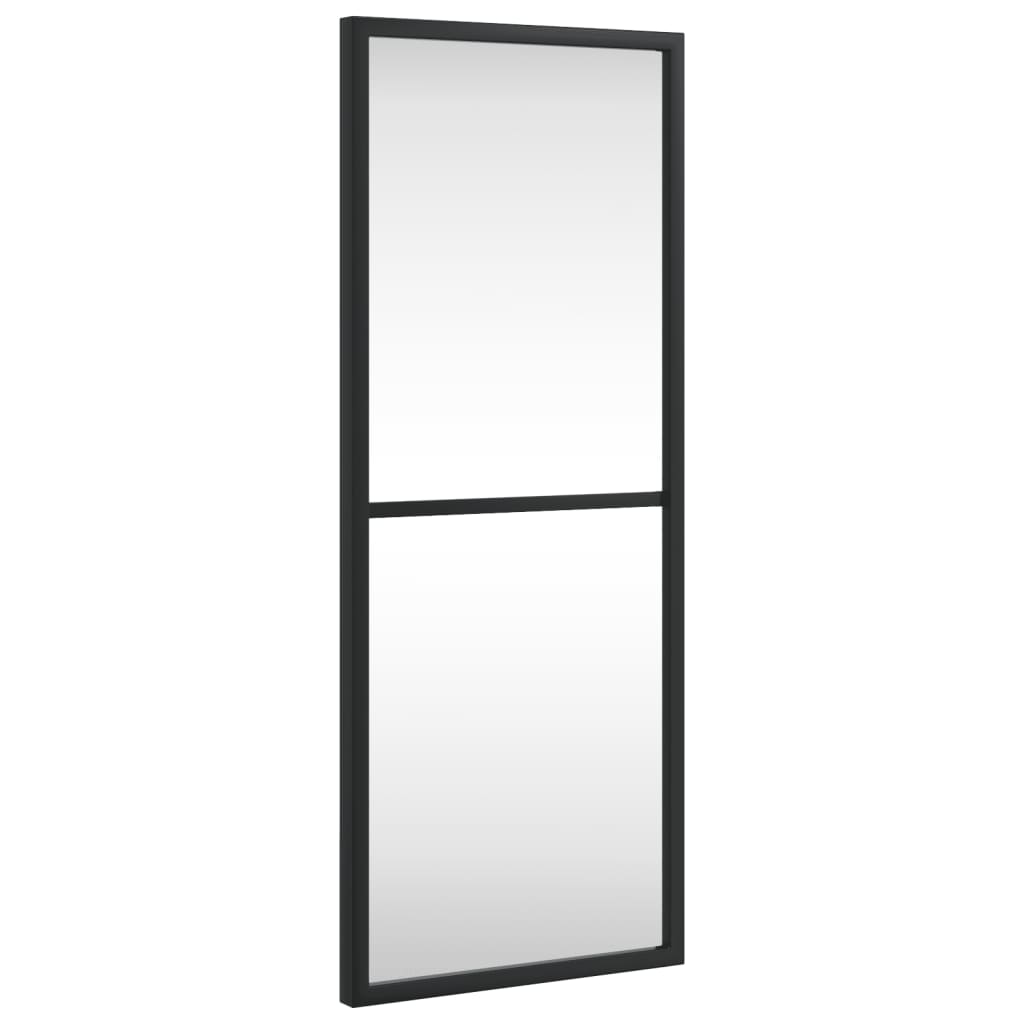 Specchio da Parete Nero 20x50 cm Rettangolare in Ferrocod mxl 106763