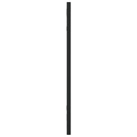 Specchio da Parete Nero 20x50 cm Rettangolare in Ferro 358645