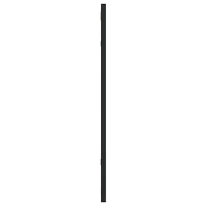 Specchio da Parete Nero 50x60 cm Rettangolare in Ferro 358647