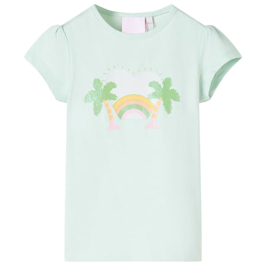 Maglietta da Bambina Menta Chiaro 104cod mxl 85590