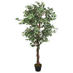 Albero di Ficus Artificiale 1008 Foglie 180 cm Verde 359028