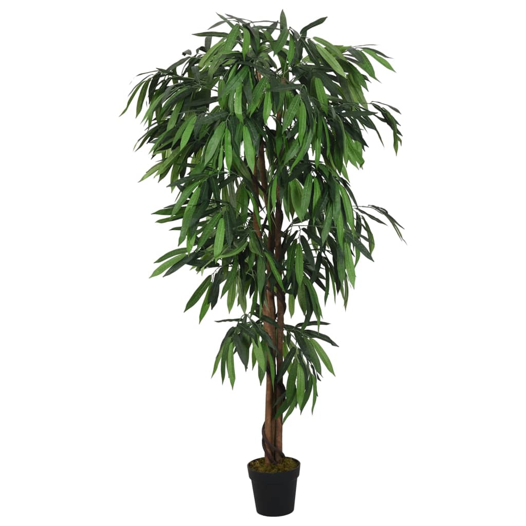 Albero Mango Artificiale 300 Foglie 80 cm Verde 359030