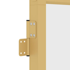 Porta Interni Sottile Oro 76x201,5cm Vetro Temperato Alluminio 155132