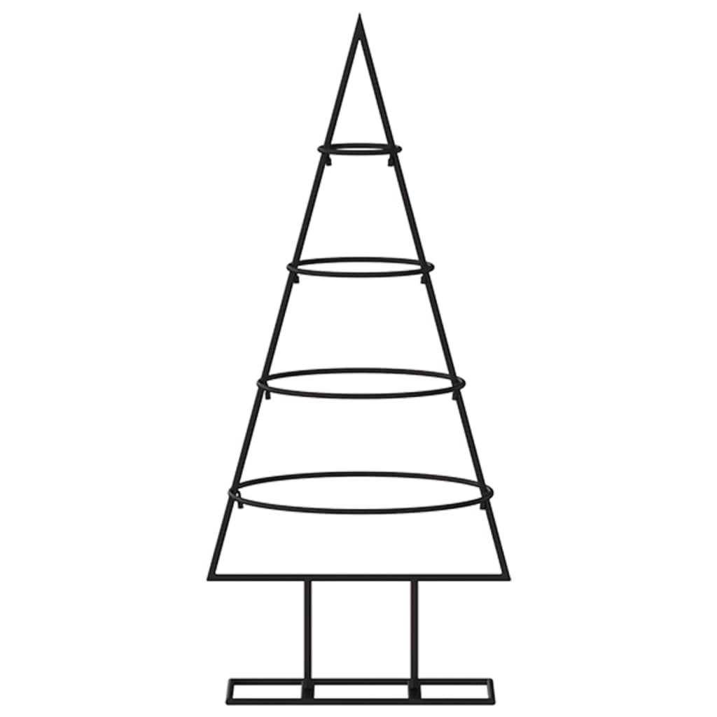 Albero di Natale Decorativo in Metallo Nero 60 cm 359588