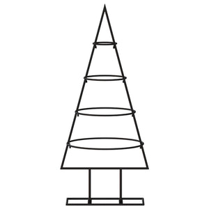 Albero di Natale Decorativo in Metallo Nero 60 cm 359588