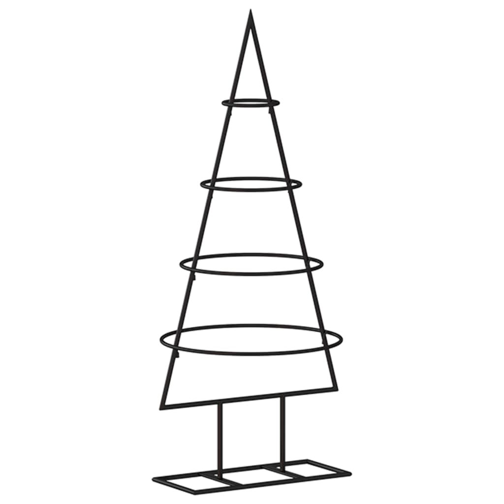 Albero di Natale Decorativo in Metallo Nero 60 cm 359588