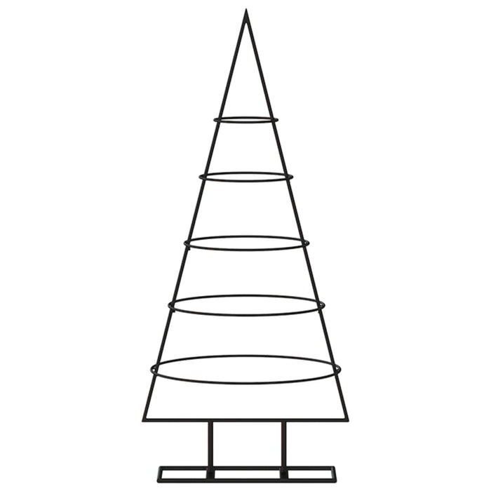 Albero di Natale Decorativo in Metallo Nero 90 cm 359589