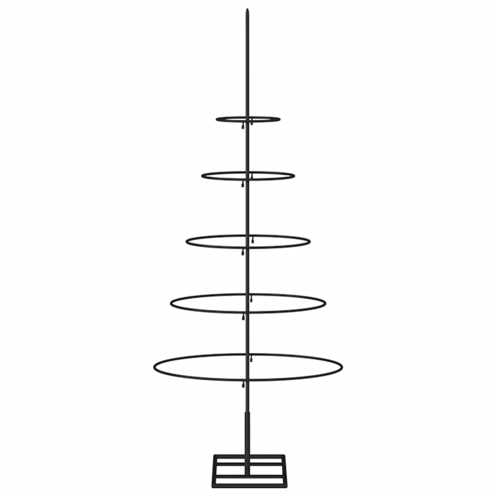 Albero di Natale Decorativo in Metallo Nero 90 cm 359589