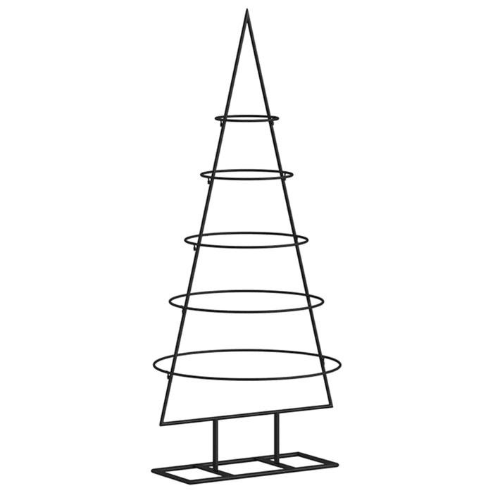 Albero di Natale Decorativo in Metallo Nero 90 cm 359589