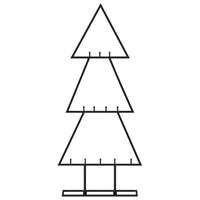 Albero di Natale Decorativo in Metallo Nero 60 cmcod mxl 98488