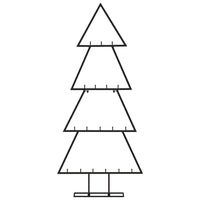 Albero di Natale Decorativo in Metallo Nero 90 cmcod mxl 74495