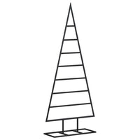 Albero di Natale Decorativo in Metallo Nero 125 cm 359596