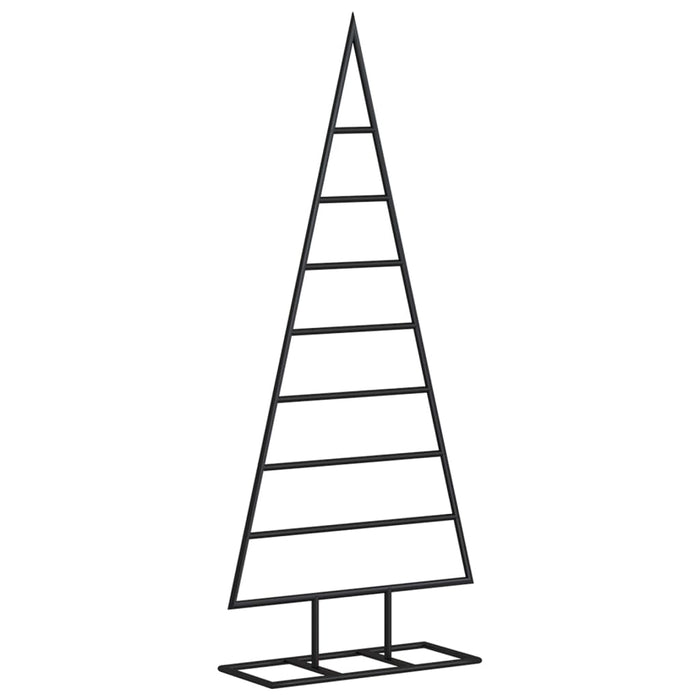 Albero di Natale Decorativo in Metallo Nero 125 cm 359596