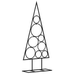 Albero di Natale Decorativo in Metallo Nero 60 cm 359597