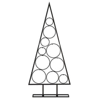 Albero di Natale Decorativo in Metallo Nero 90 cmcod mxl 98486