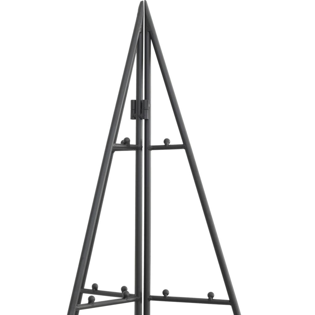 Albero di Natale Decorativo in Metallo Nero 140 cm 359601