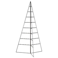 Albero di Natale Decorativo in Metallo Nero 180 cm 359602