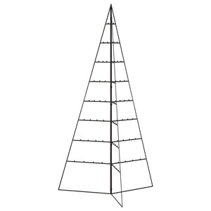 Albero di Natale Decorativo in Metallo Nero 180 cm 359602