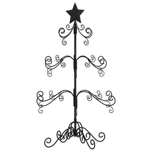 Albero di Natale Decorativo in Metallo Nero 90 cm 359606