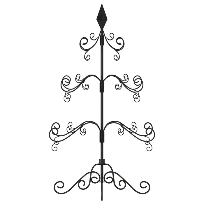 Albero di Natale Decorativo in Metallo Nero 90 cm 359606