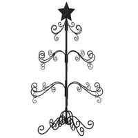 Albero di Natale Decorativo in Metallo Nero 90 cm 359606