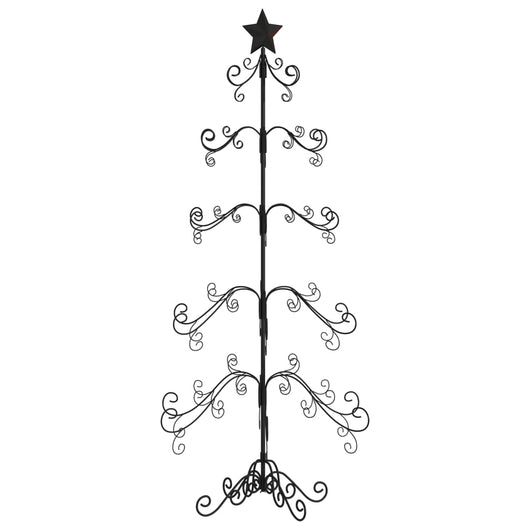 Albero di Natale Decorativo in Metallo Nero 150 cm 359607