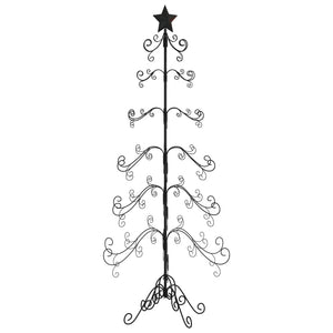 Albero di Natale Decorativo in Metallo Nero 215 cm 359609