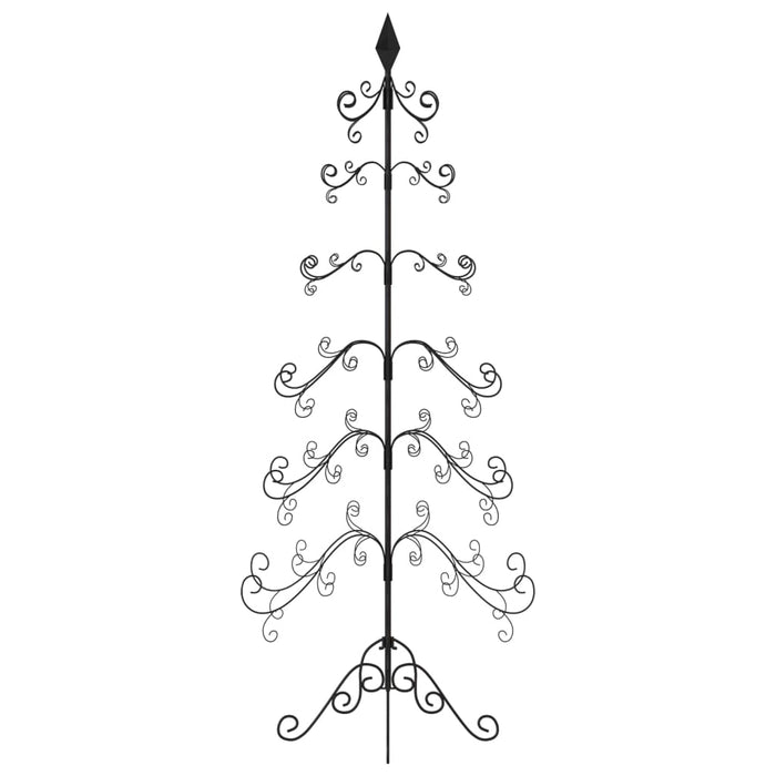 Albero di Natale Decorativo in Metallo Nero 215 cm 359609