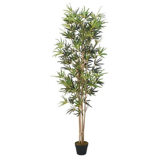 Albero Bambù Artificiale 368 Foglie 80 cm Verde 358958