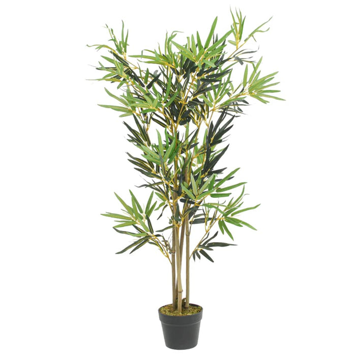 Albero Bambù Artificiale 552 Foglie 120 cm Verde 358959