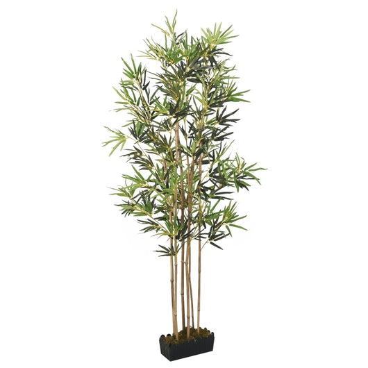 Albero Bambù Artificiale 368 Foglie 80 cm Verde 358963