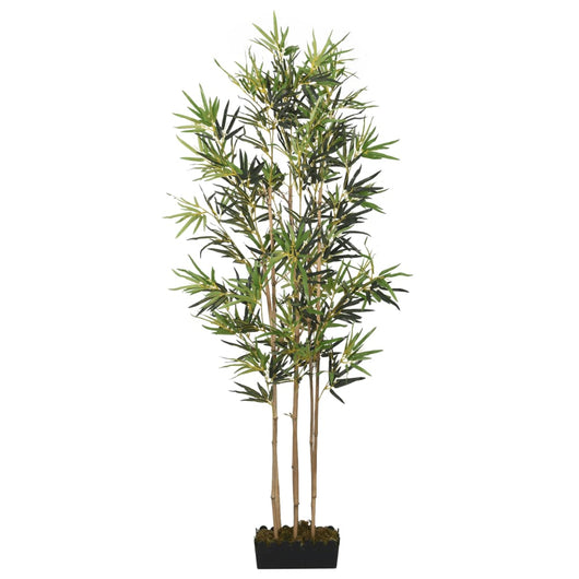 Albero Bambù Artificiale 368 Foglie 80 cm Verde 358963