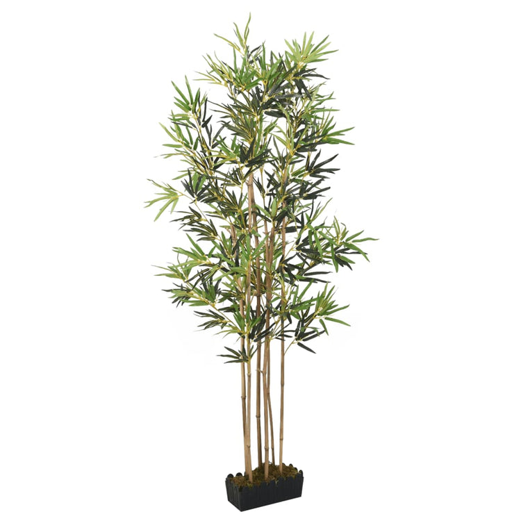 Albero Bambù Artificiale 552 Foglie 120 cm Verde 358964