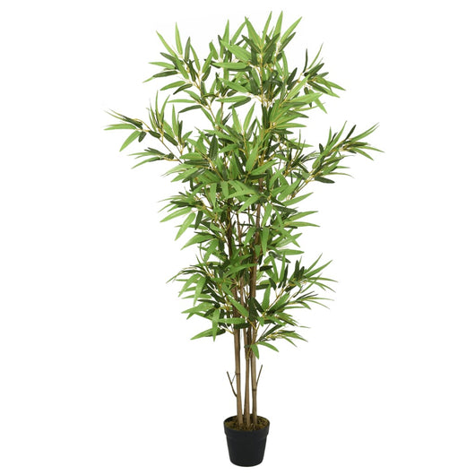 Albero Bambù Artificiale 828 Foglie 150 cm Verde 358969