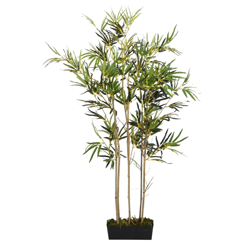 Albero Bambù Artificiale 552 Foglie 120 cm Verde 358972