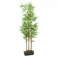 Albero Bambù Artificiale 828 Foglie 150 cm Verde 358973