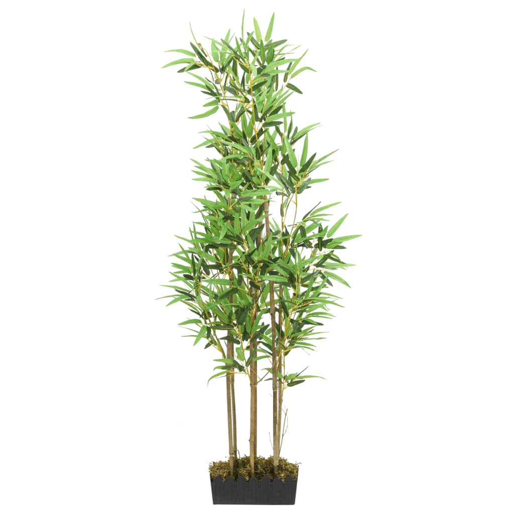 Albero Bambù Artificiale 828 Foglie 150 cm Verde 358973