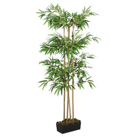 Albero Bambù Artificiale 988 Foglie 150 cm Verde 358982