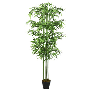 Albero Bambù Artificiale 240 Foglie 80 cm Verde 358992