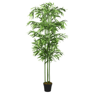 Albero Bambù Artificiale 384 Foglie 120 cm Verde 358993